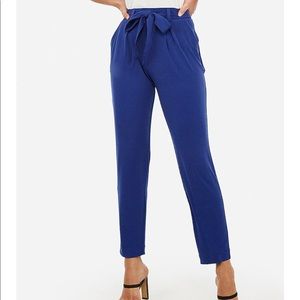 Express Mid Rise Jersey Sash Pant